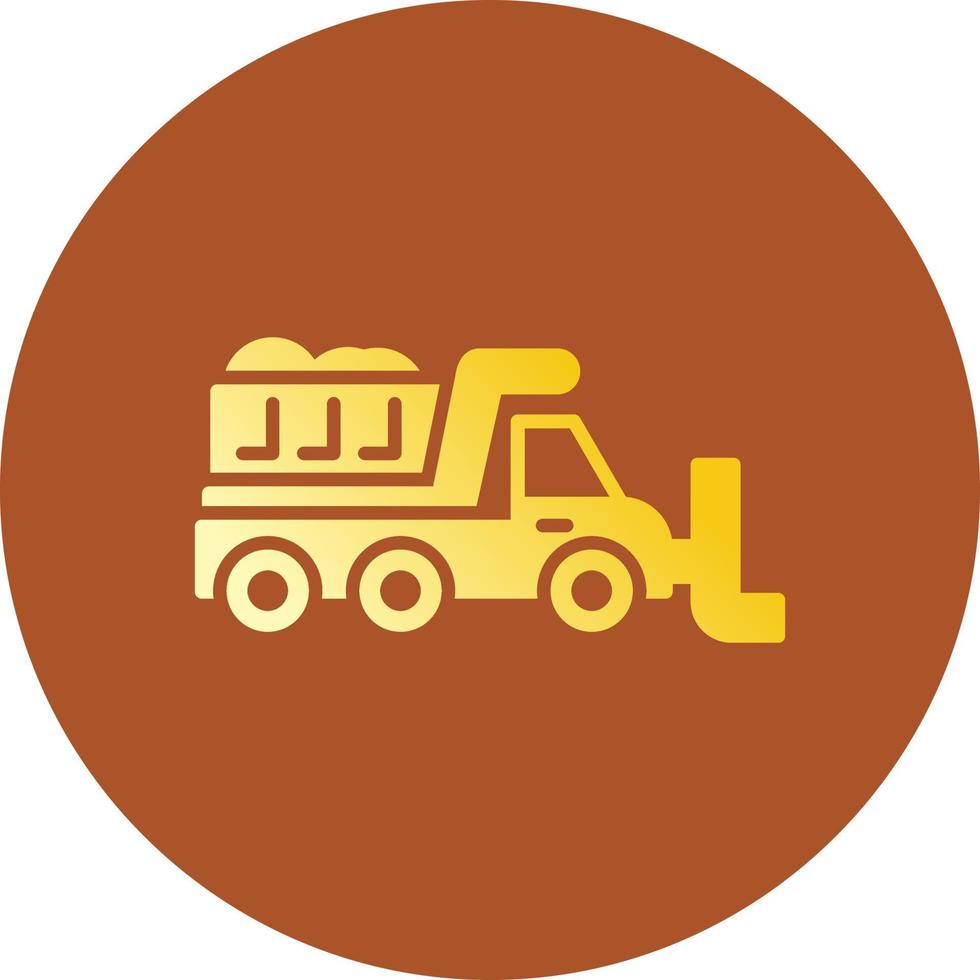 Snowplow Creative Icon Design vector