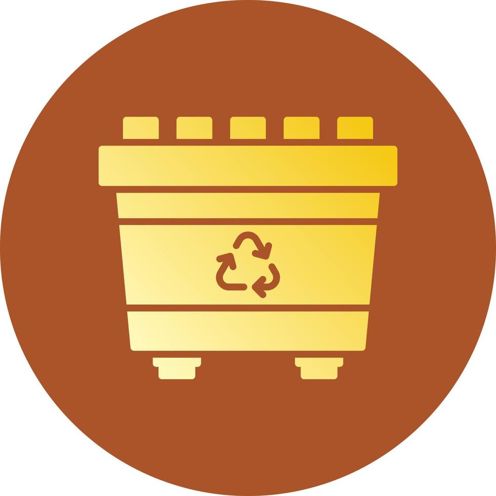 Recycling Bin Creative Icon Design vector