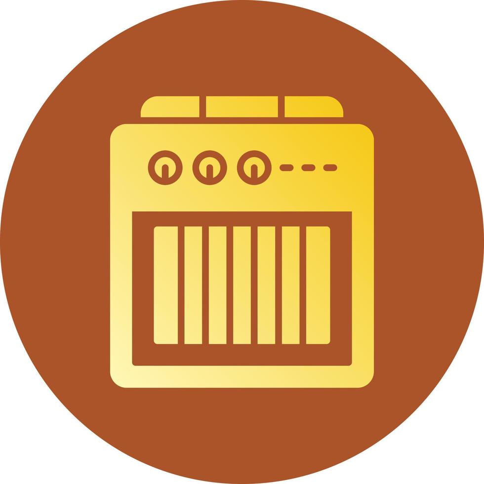 Amplifier Box Creative Icon Design vector