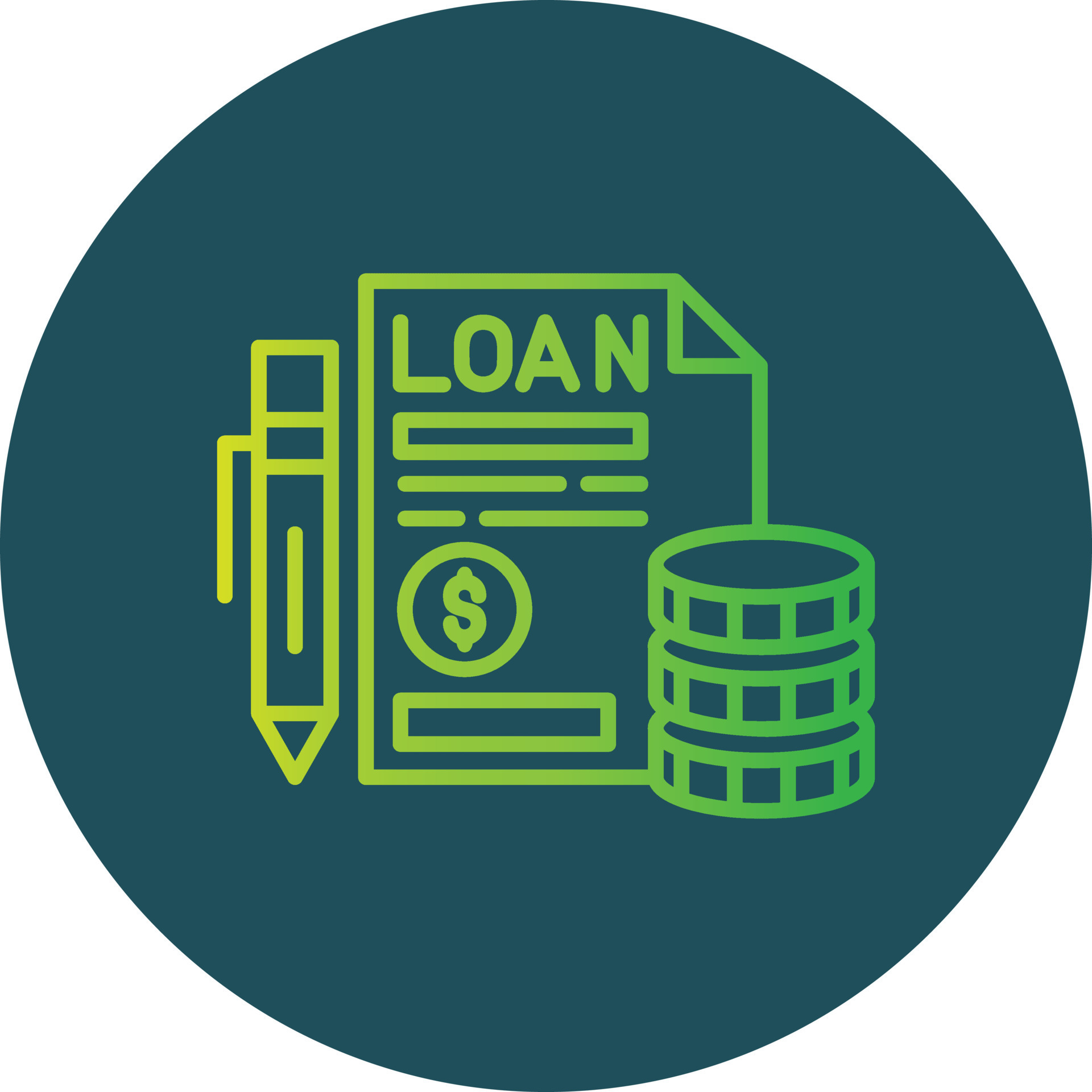 Loan Creative Icon Design 15960227 Vector Art at Vecteezy