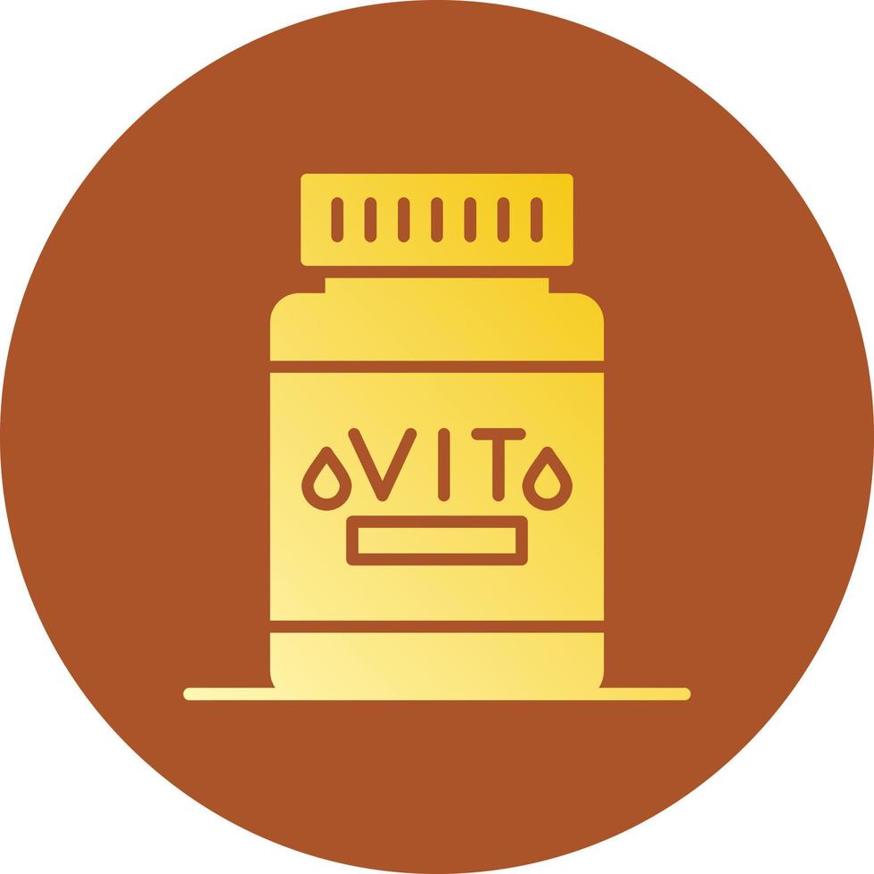 diseño de icono creativo de vitamina vector