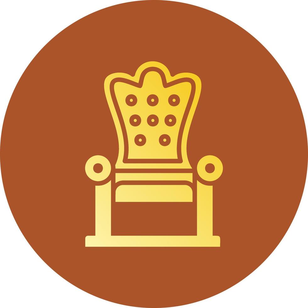 Throne Creative Icon Design vector