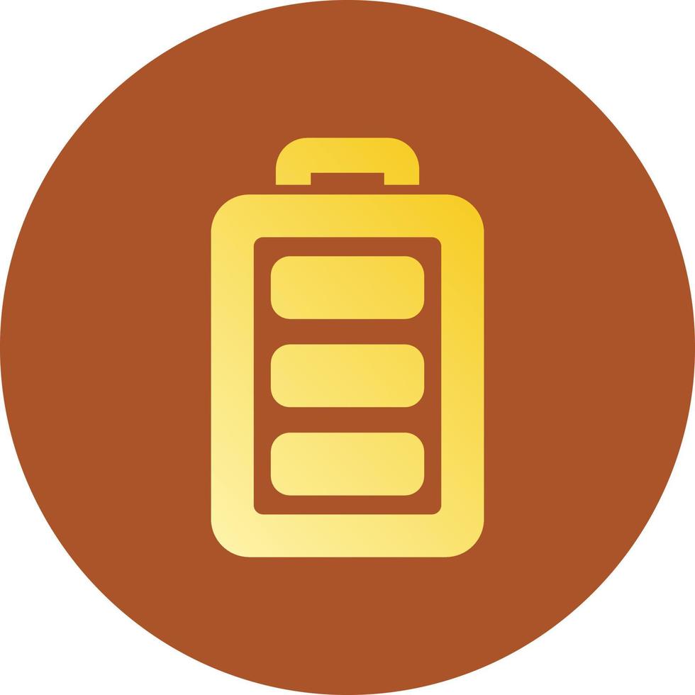 Full Battery Creative Icon Design vector