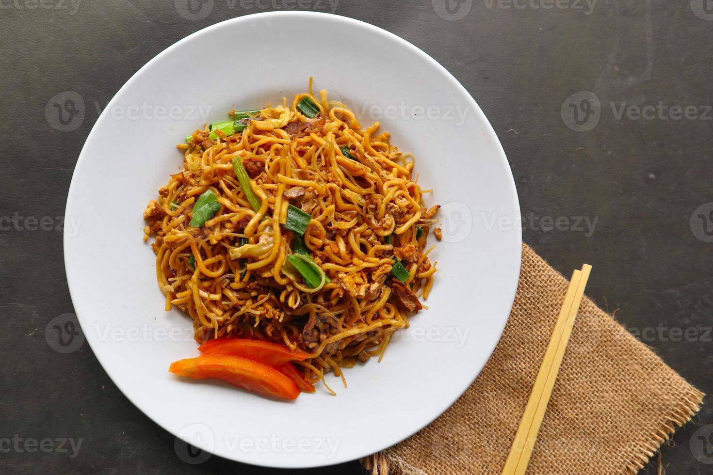 yakisoba is traditional stir fried noodle japan, made from noodles