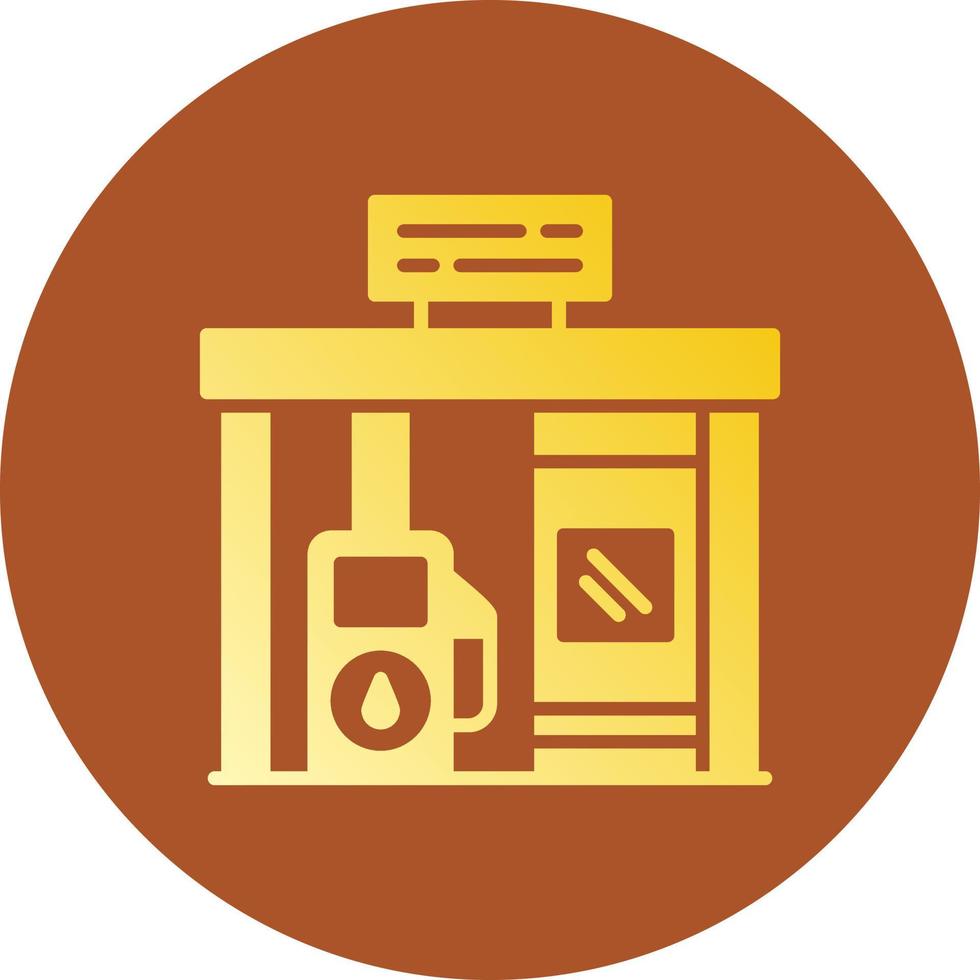 diseño de icono creativo de gasolinera vector