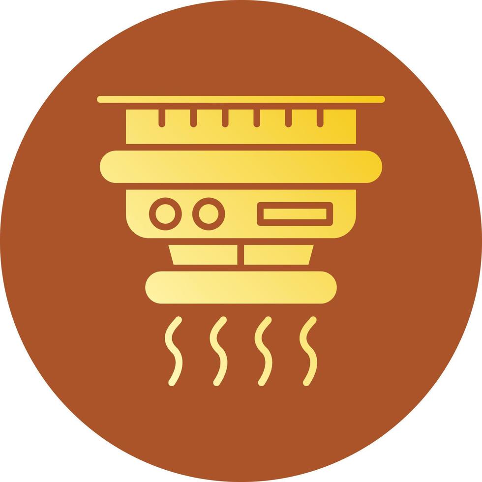 Smoke Detector Creative Icon Design vector