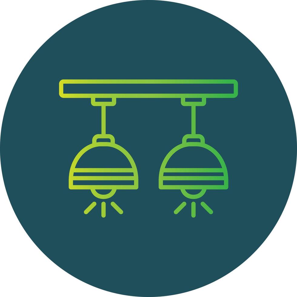 Ceiling Lamp Creative Icon Design vector