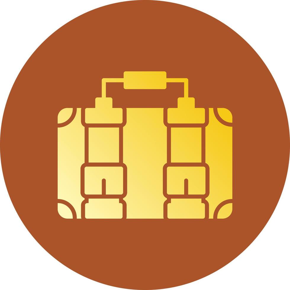 Suitcase Creative Icon Design vector