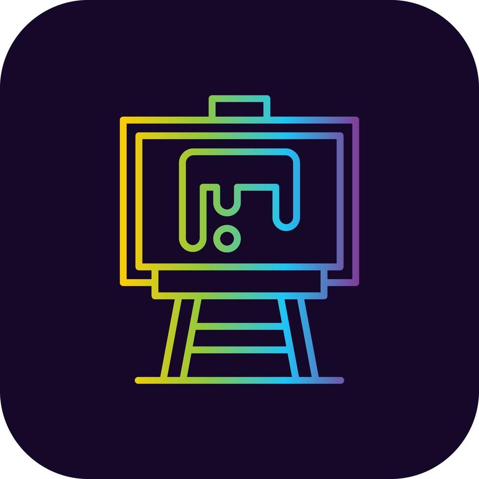Paint Canvas Creative Icon Design vector