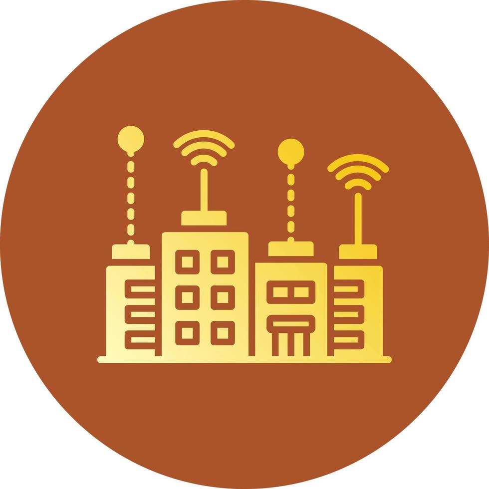 Smart City Creative Icon Design vector