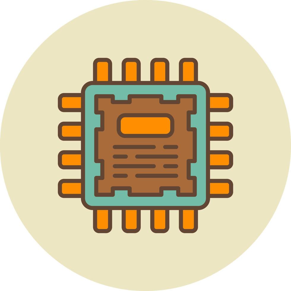 Processor Creative Icon Design vector