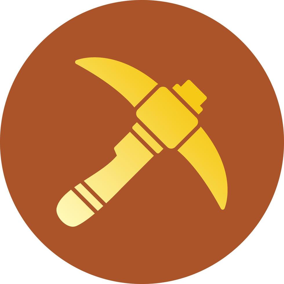 Pickaxe Creative Icon Design vector