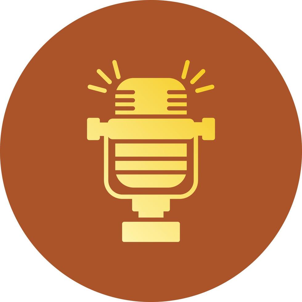 Microphone Creative Icon Design vector