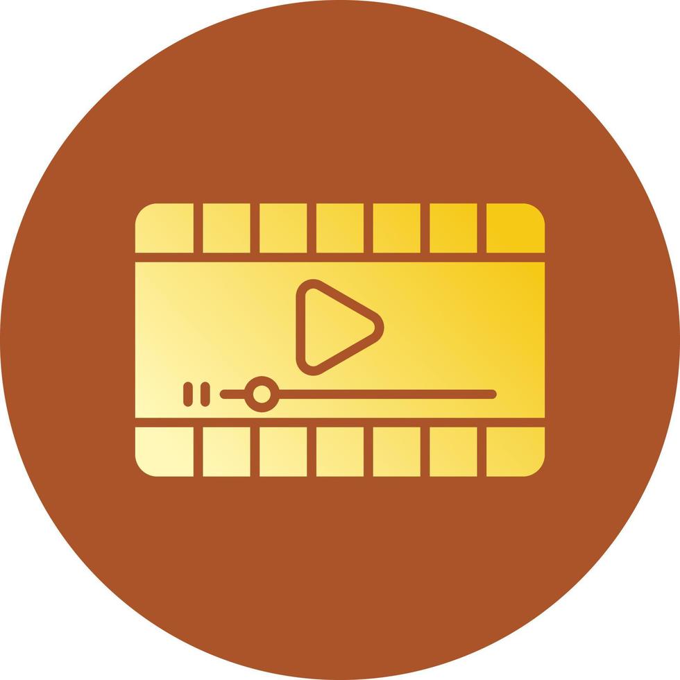 Video Player Creative Icon Design vector