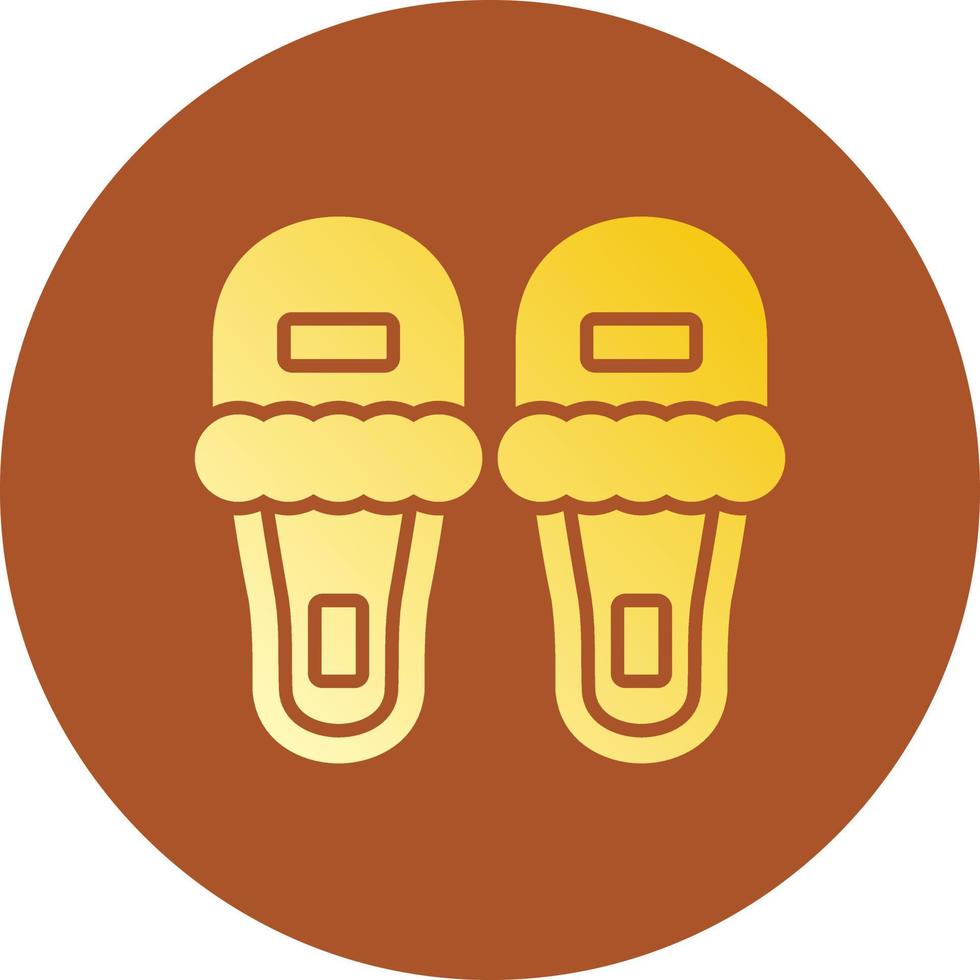 Slippers Creative Icon Design vector