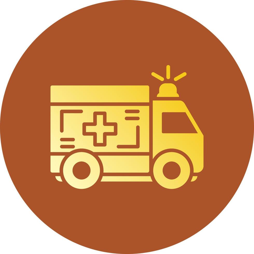 Ambulance Creative Icon Design vector