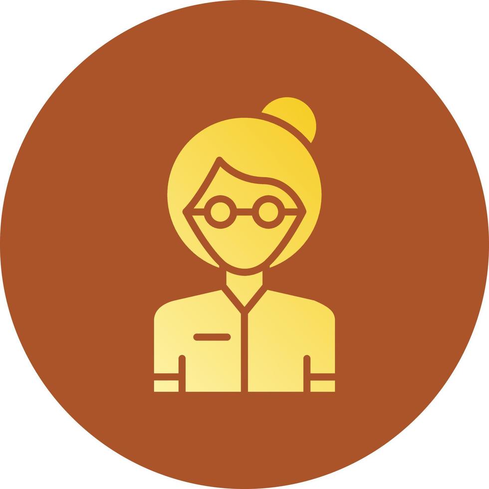 Old Woman Creative Icon Design vector