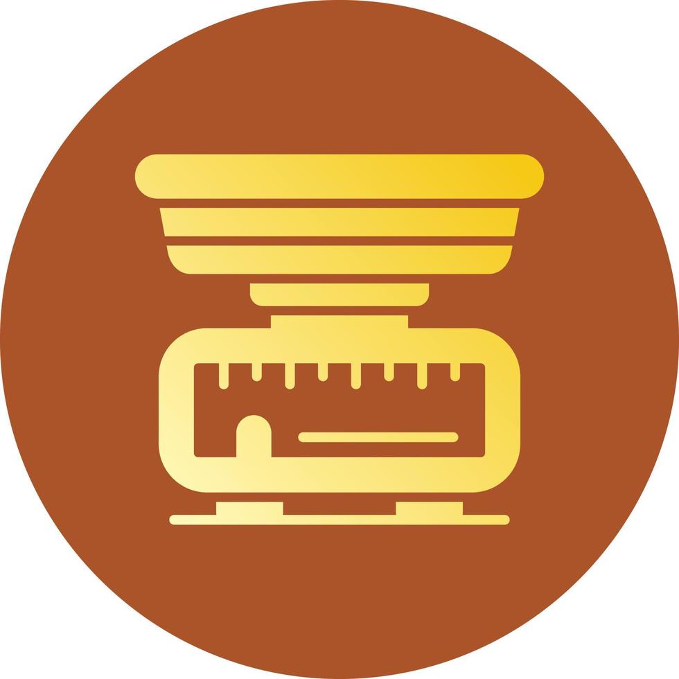 Kitchen Scale Creative Icon Design vector