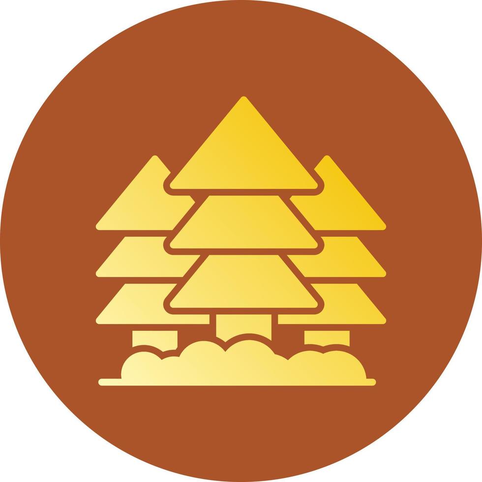 diseño de icono creativo de bosque vector