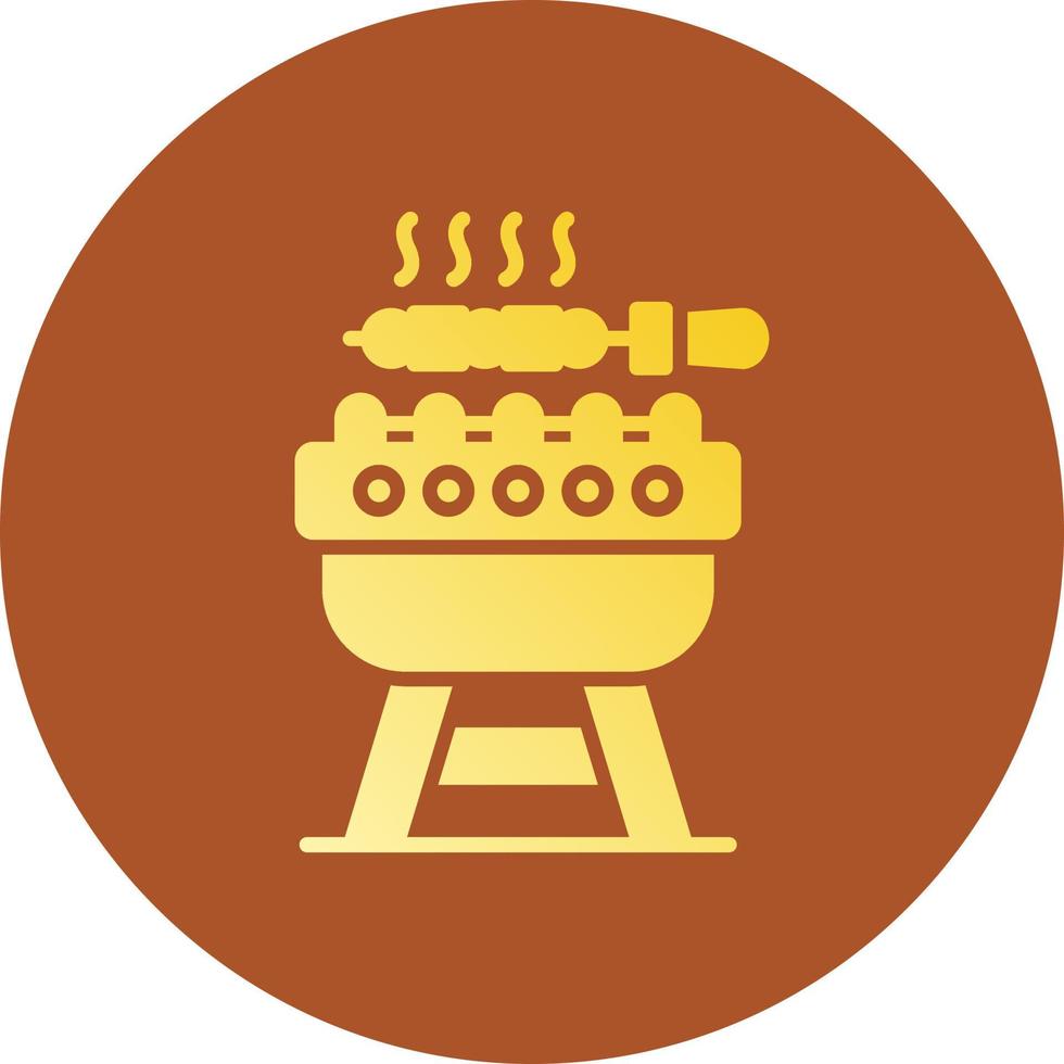 diseño de icono creativo de barbacoa vector