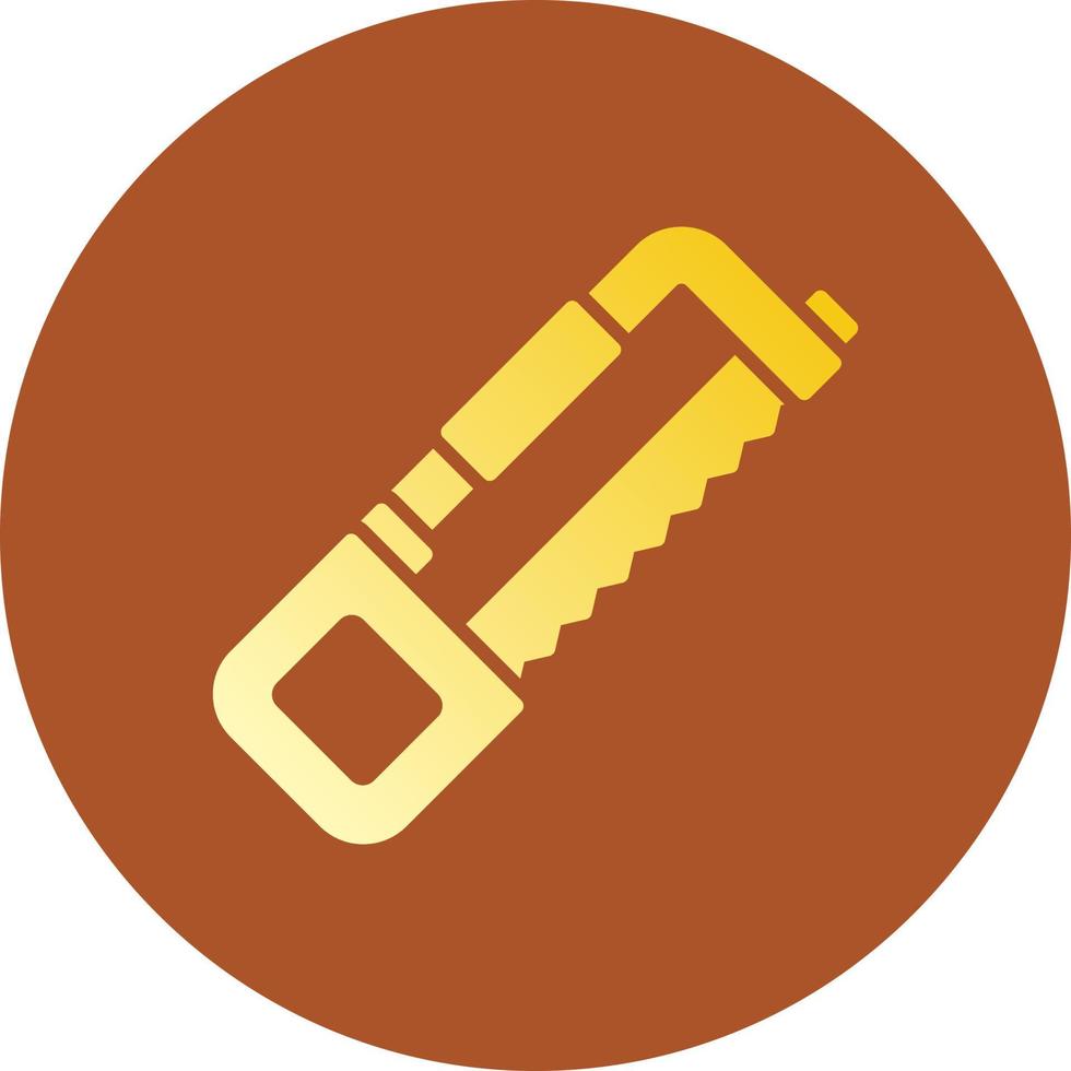 Hack Saw Creative Icon Design vector