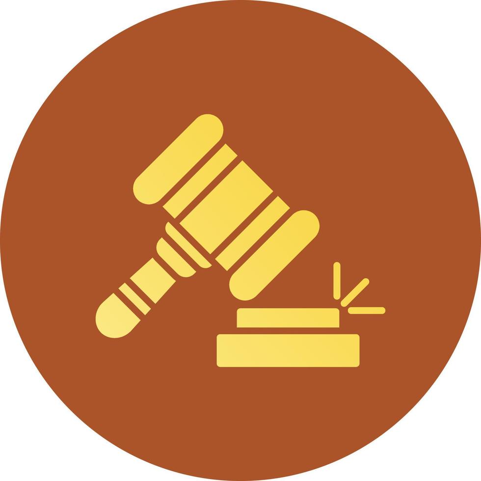 Gavel Creative Icon Design vector