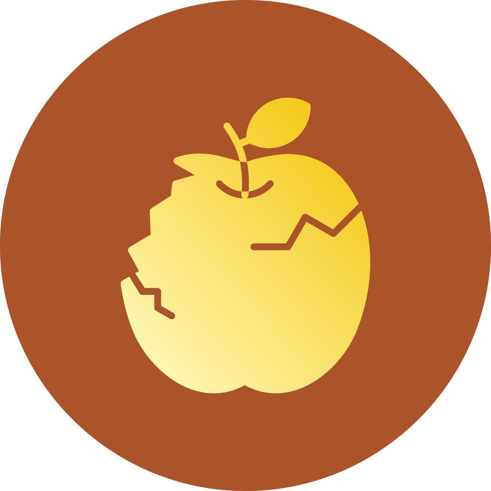 diseño de icono creativo de manzana vector