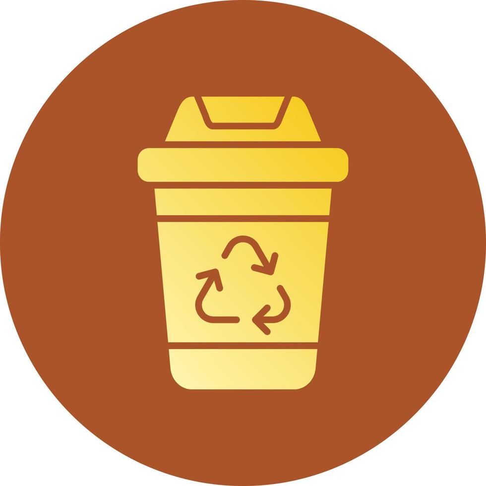 Recycling Bin Creative Icon Design vector