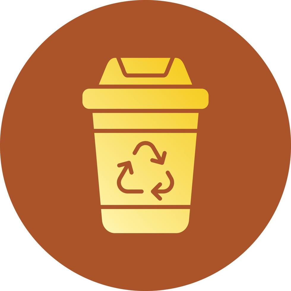 Recycling Bin Creative Icon Design vector