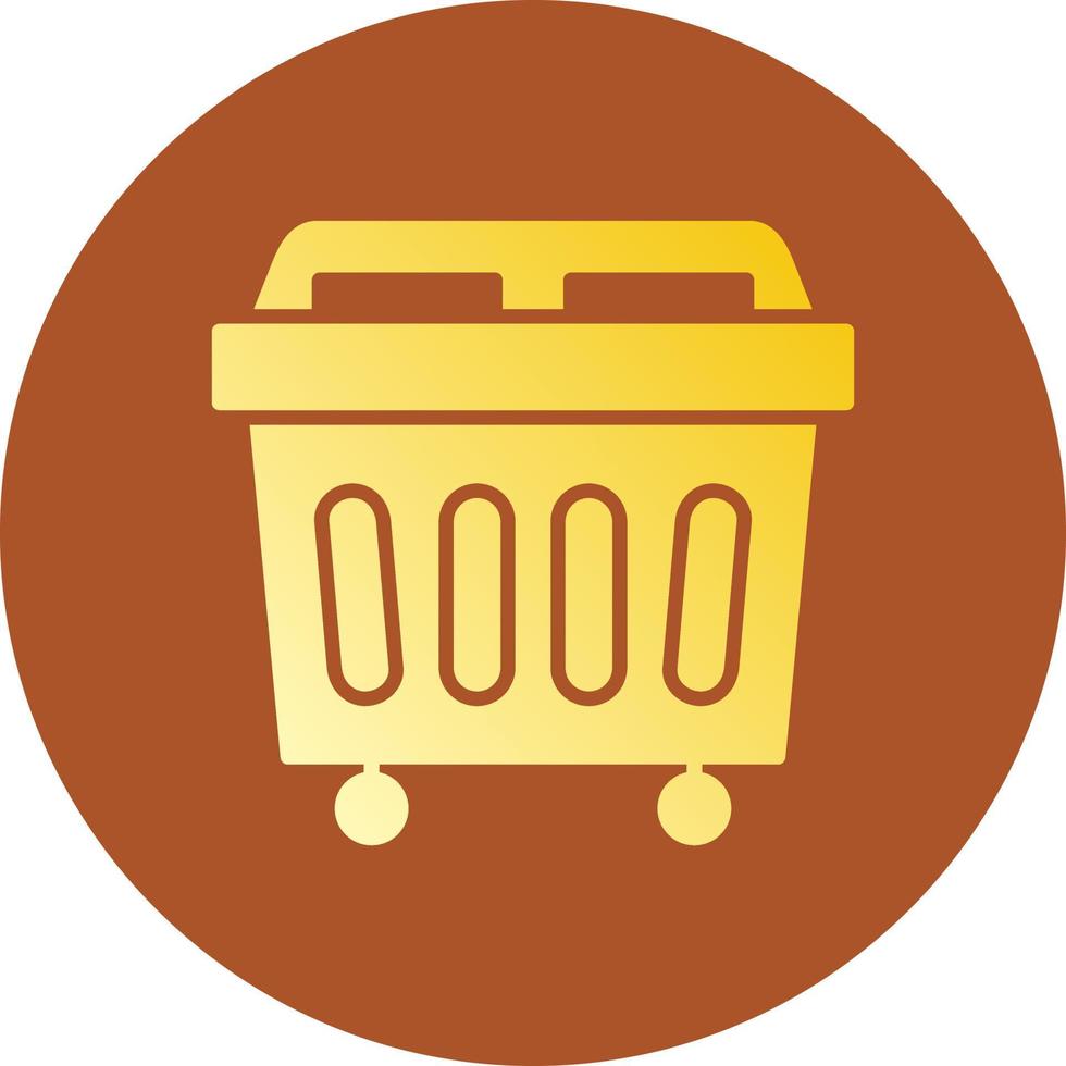 Trash Bin Creative Icon Design vector