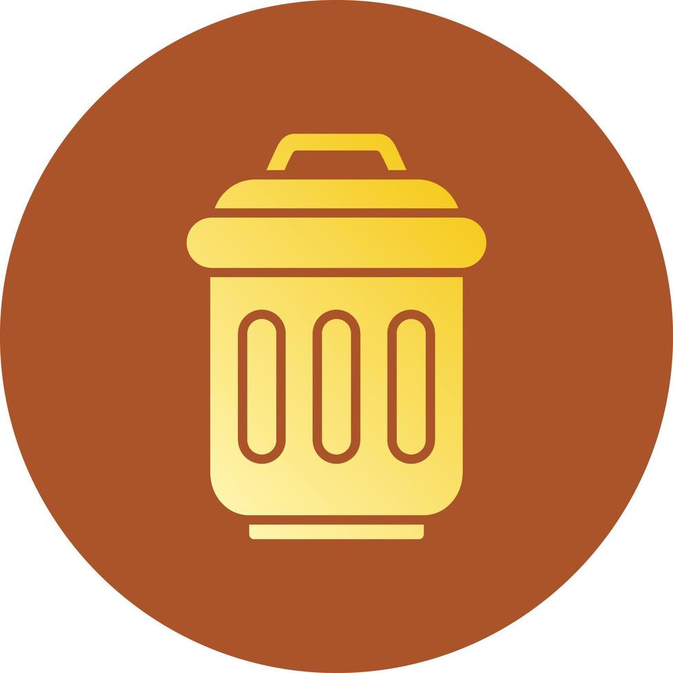 Trash Bin Creative Icon Design vector