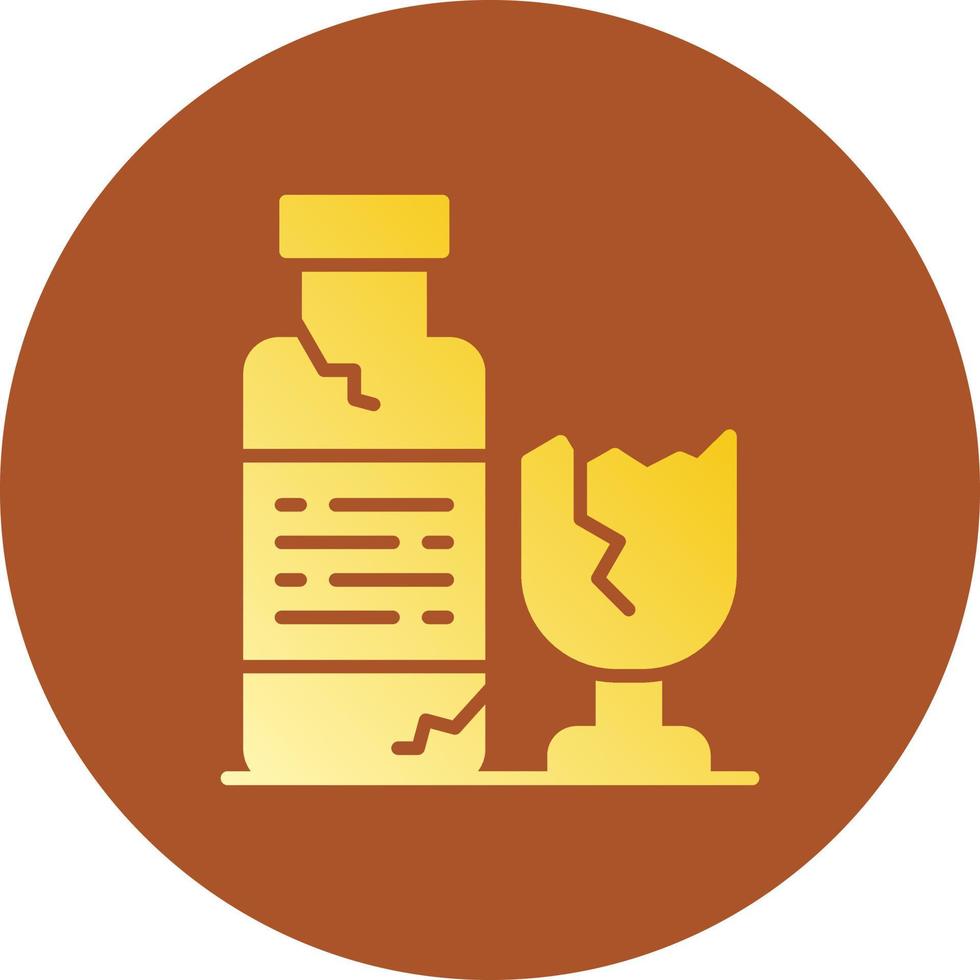 Glass Bottle Creative Icon Design vector