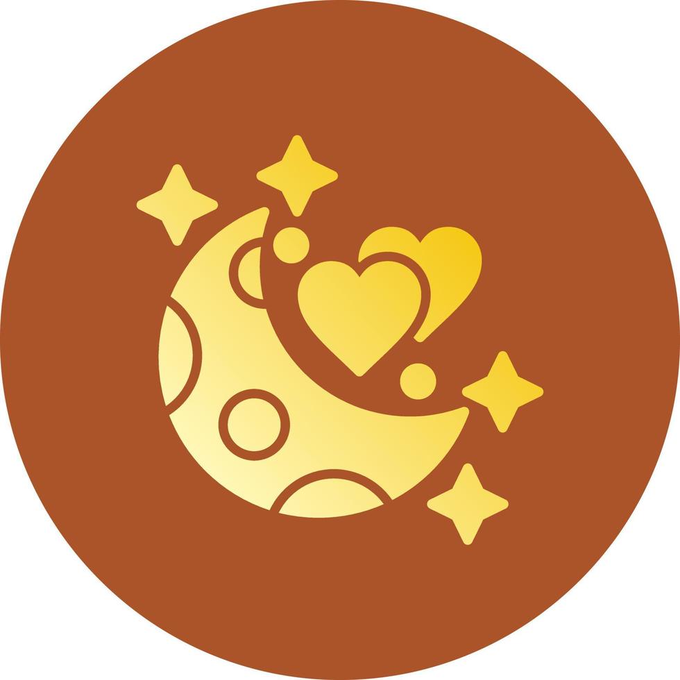 Honeymoon Creative Icon Design vector