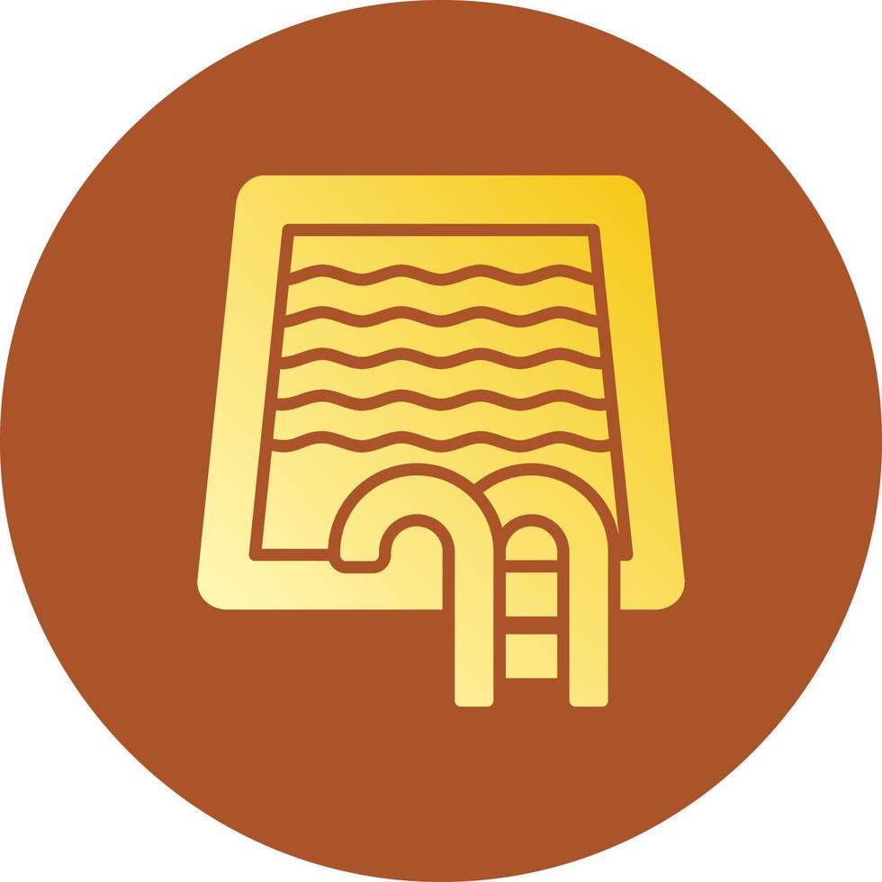 Swimming Pool Creative Icon Design vector