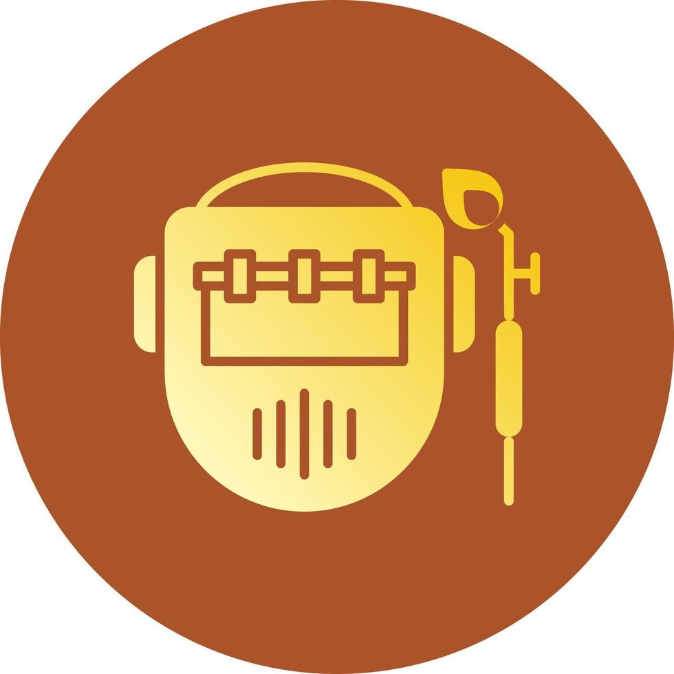 Welding Mask Creative Icon Design vector