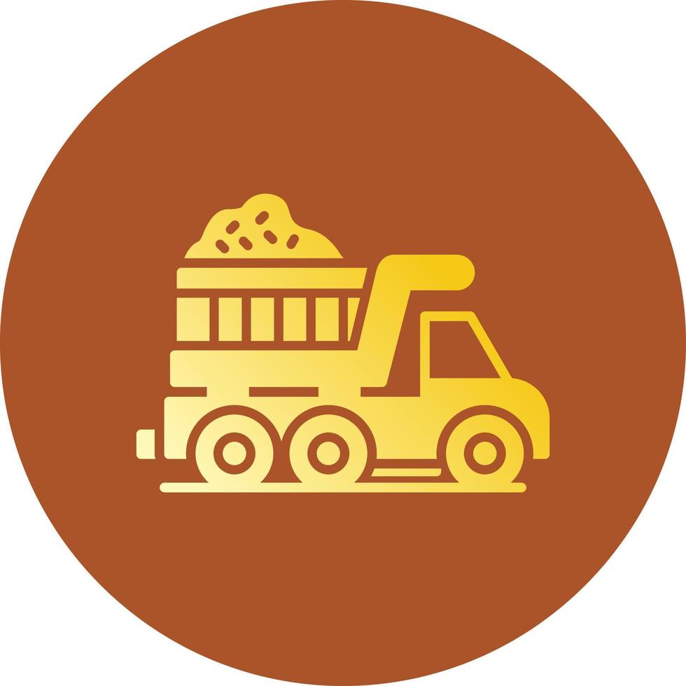 Dump Truck Creative Icon Design vector