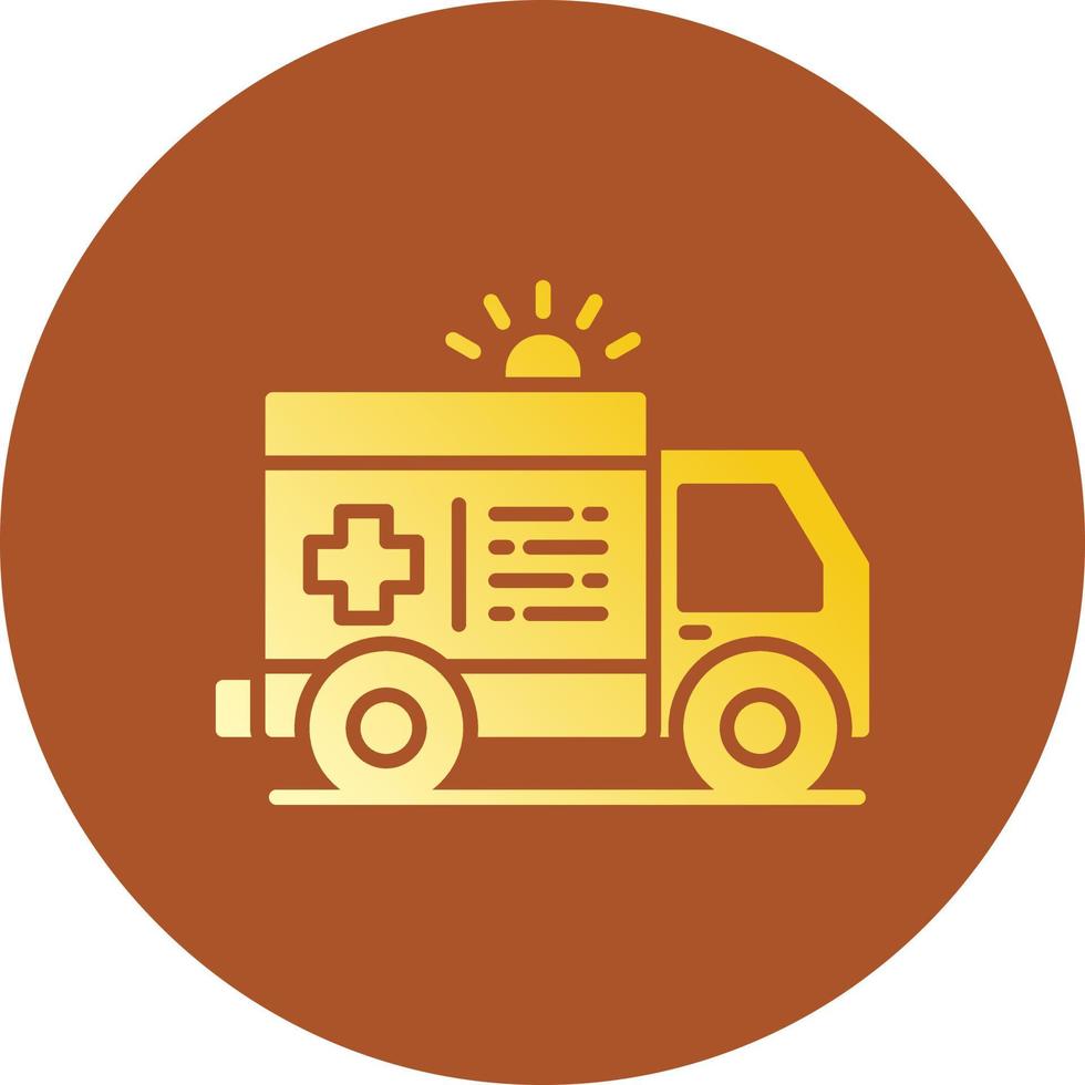 Ambulance Creative Icon Design vector