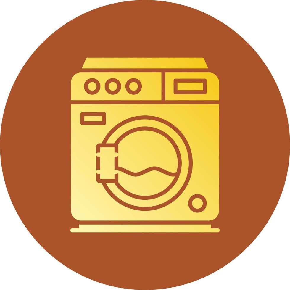 Washing Machine Creative Icon Design vector