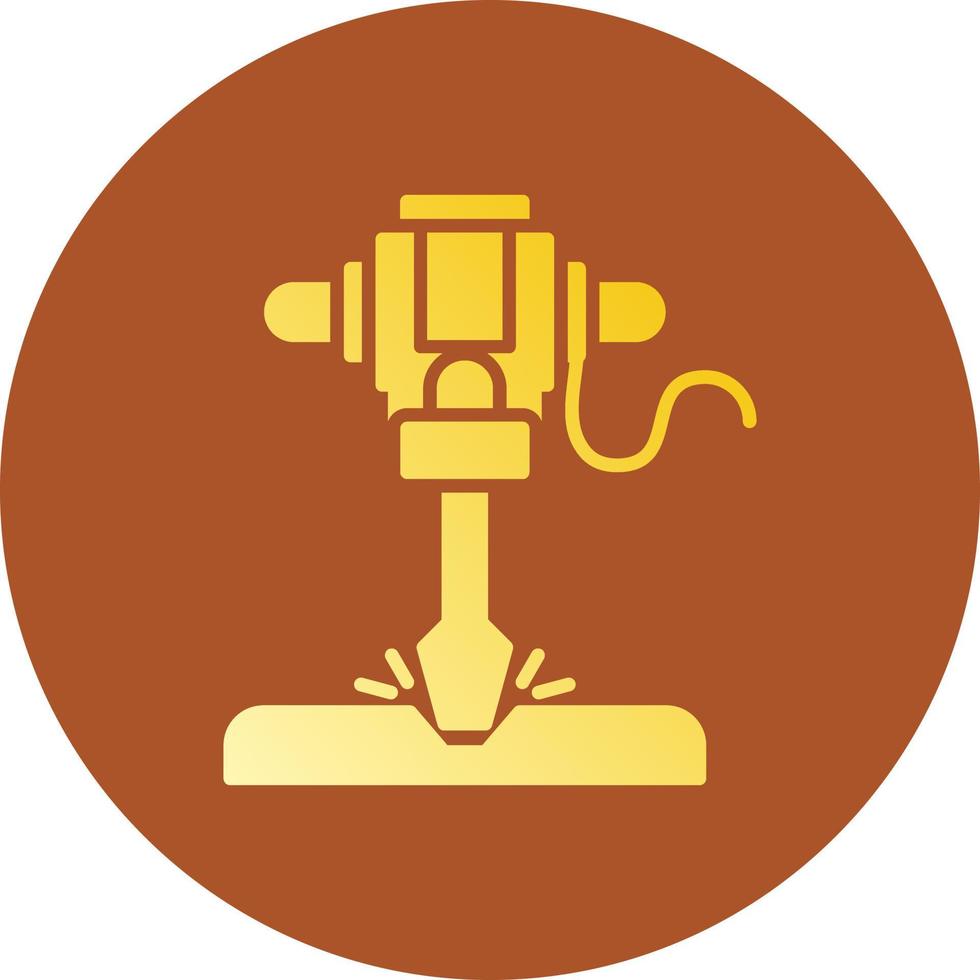 Road Drill Creative Icon Design vector