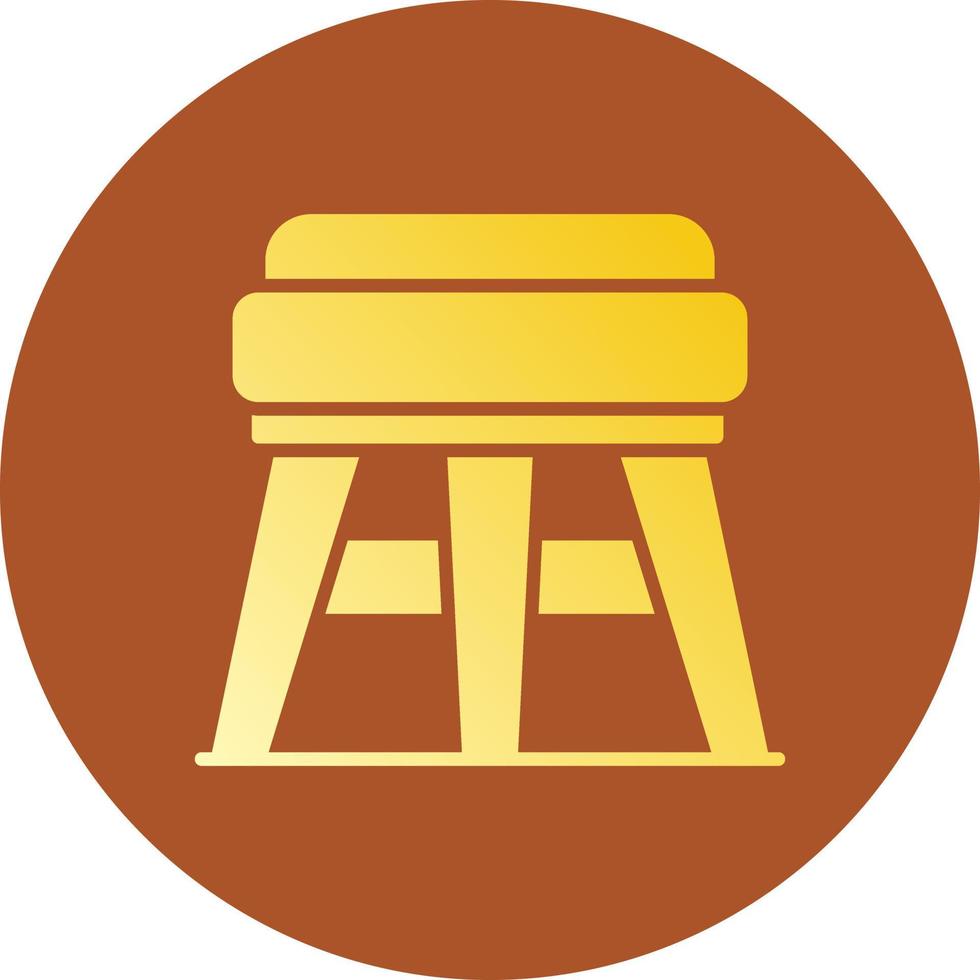 Stool Creative Icon Design vector