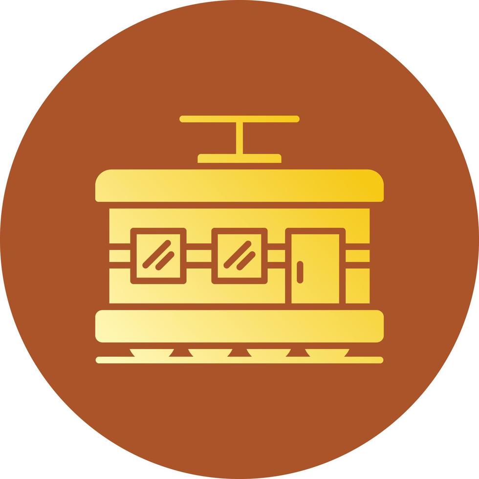 Tram Creative Icon Design vector