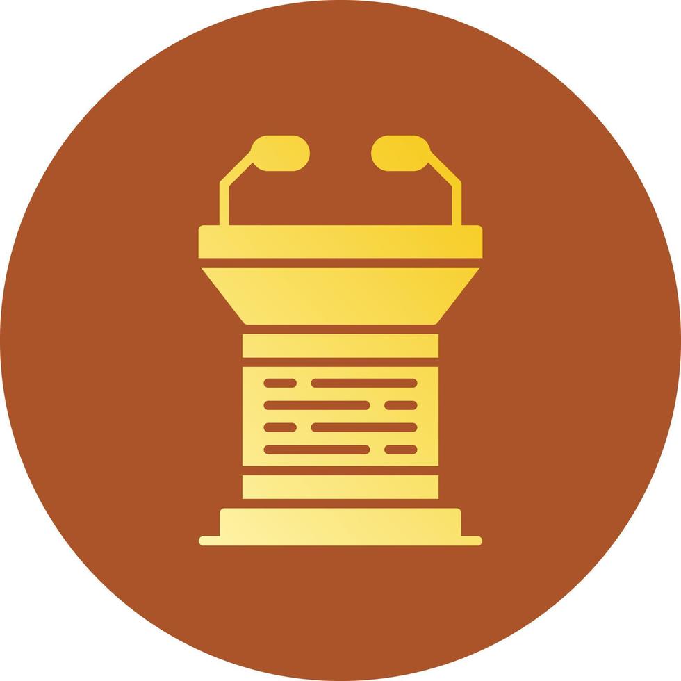 Lectern Creative Icon Design vector