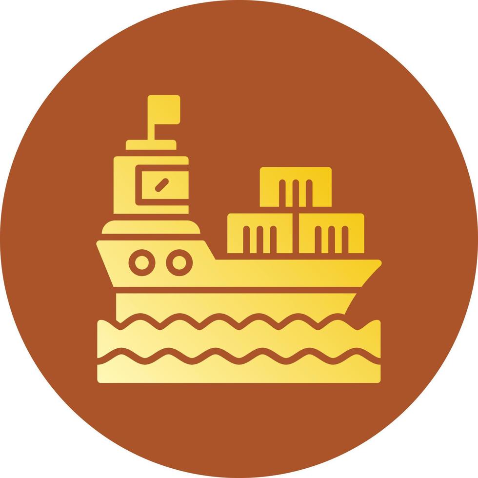 Ship Creative Icon Design vector