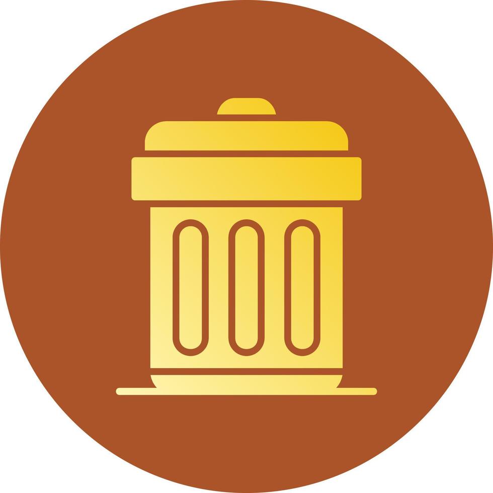 Trash Bin Creative Icon Design vector