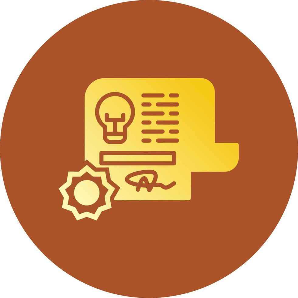 Patent Creative Icon Design vector