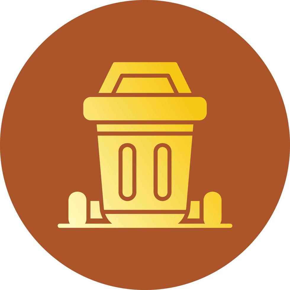 Dustbin Creative Icon Design vector