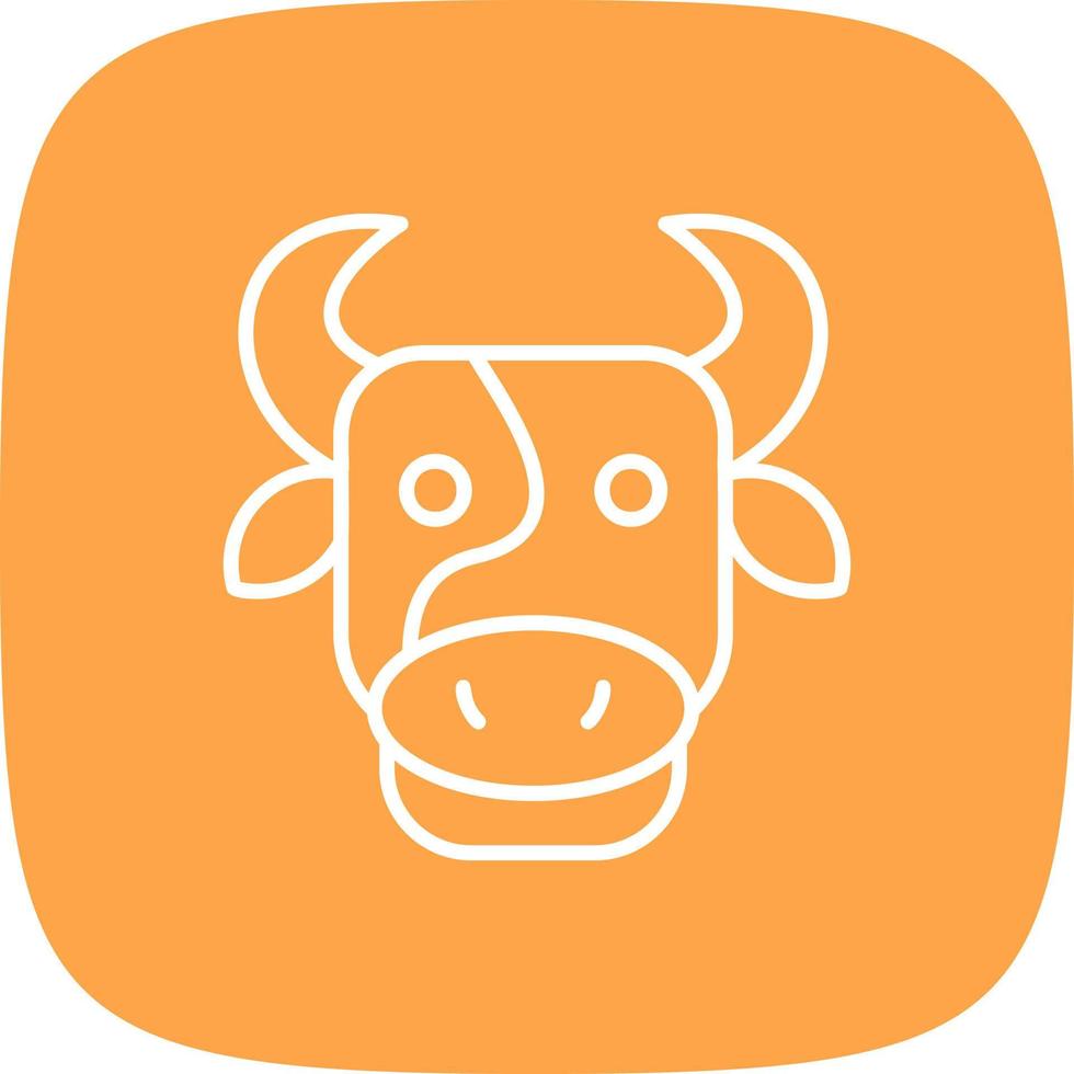 diseño de icono creativo de vaca vector