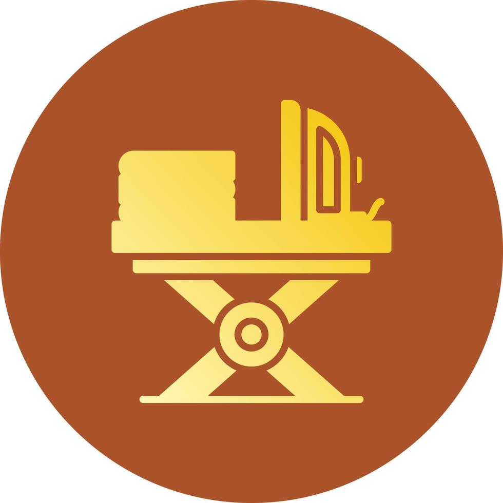 Iron Table Creative Icon Design vector