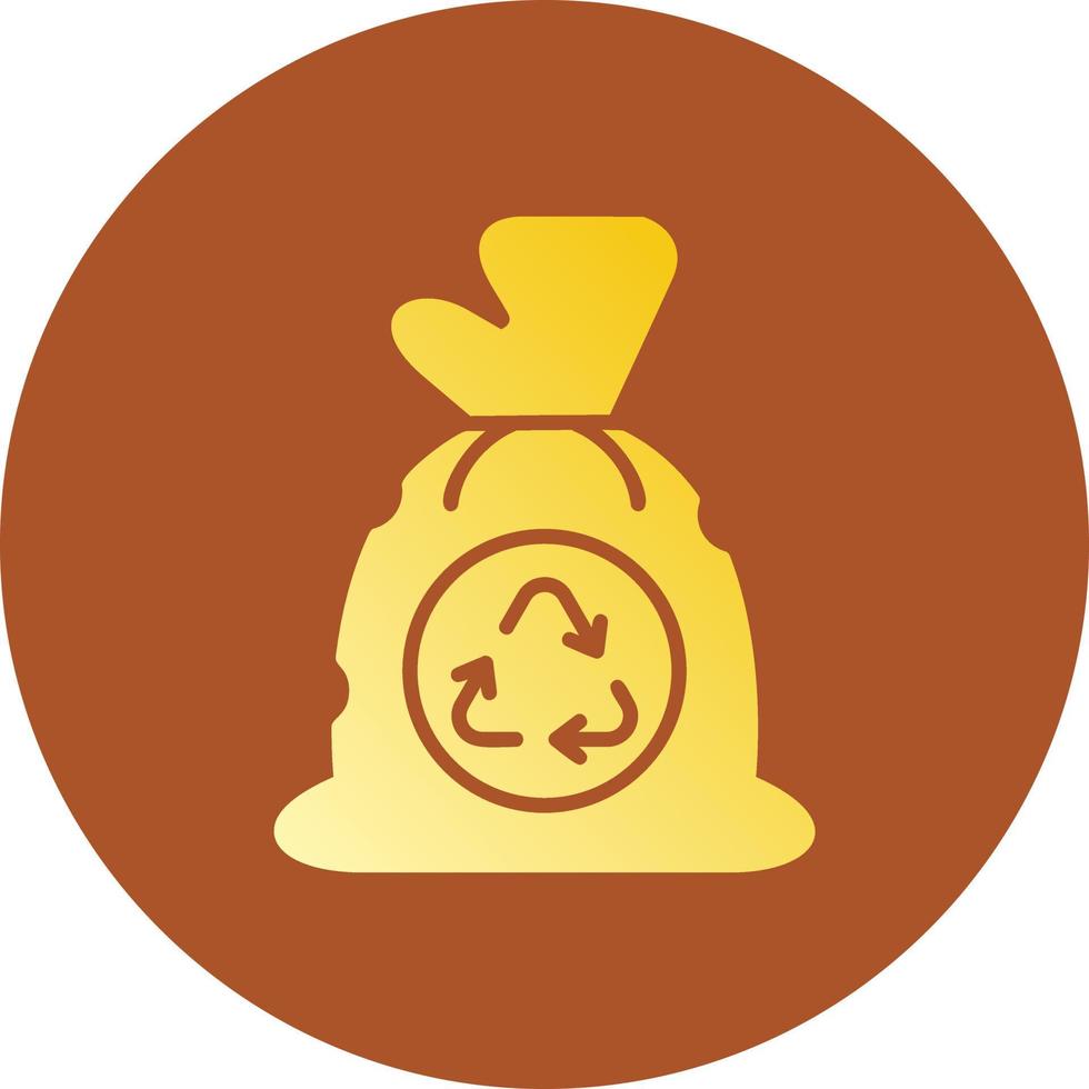 Garbage bag Creative Icon Design vector