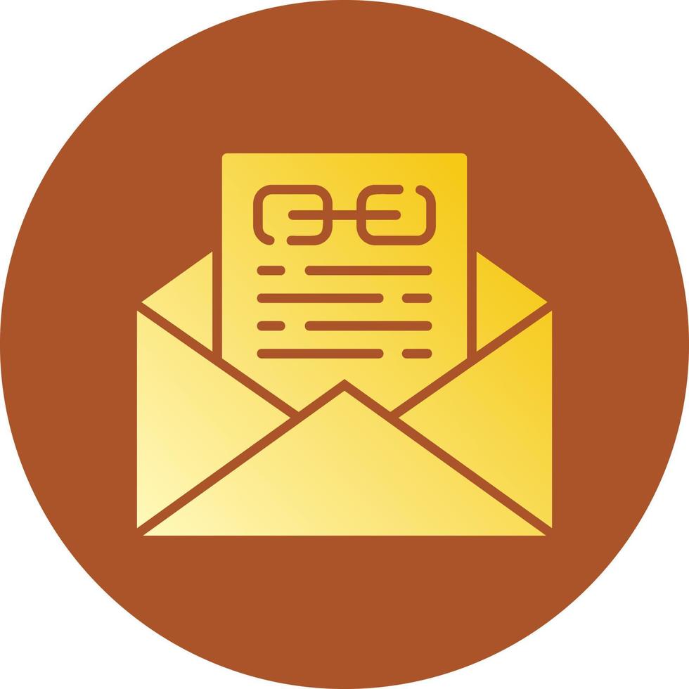 Email Link Creative Icon Design vector